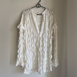 Free People Lace Sheer Tunic